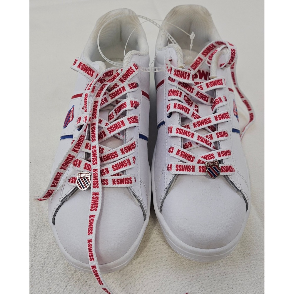 K-Swiss‎ Court Palidado Womens 6 Sneakers White Leather Low Top 97902-191-M